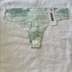 DKNY Girls Mint & White Tie-Dye Seamless Bikini Bottom